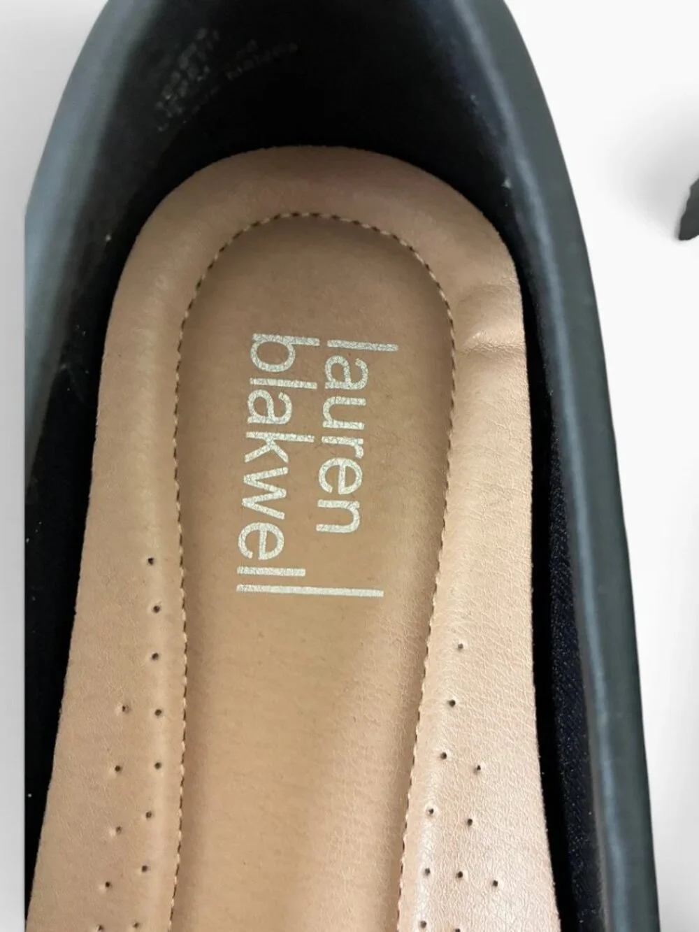 Lauren Blakwell Black Chain-Trim Driving Loafers
